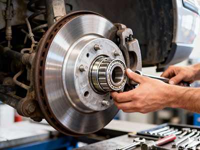 Installation of wheel hub bearings